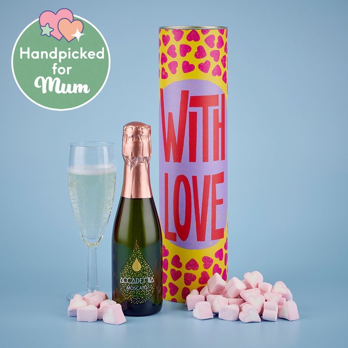With Love 20cl Prosecco and Sweet Heart Gift Set