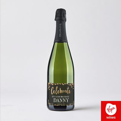 Personalised Celebrate Birthday Champagne 75cl