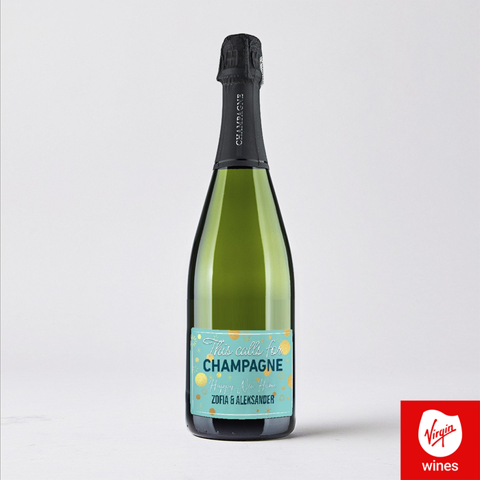 Personalised New Home Champagne 75cl