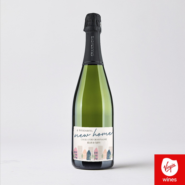 Personalised New Home Champagne 75cl