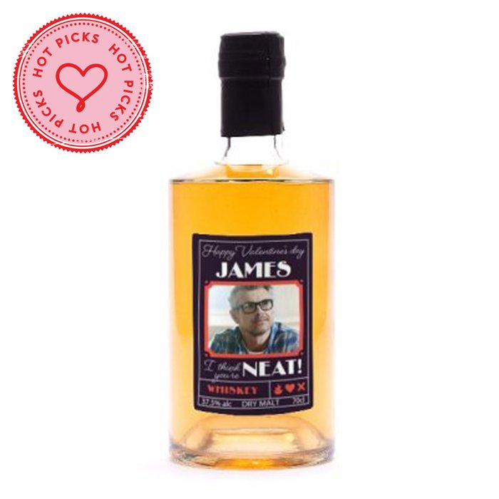 Personalised Valentines Day Whisky 70cl