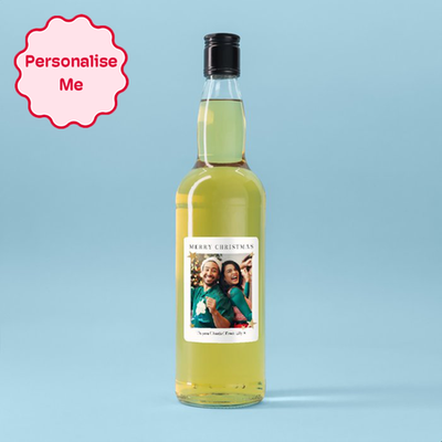 Personalised Merry Christmas Photo Upload Whisky 70cl