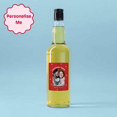 Personalised Christmas Spirit Photo Upload Whisky 70cl