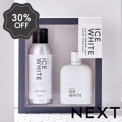 NEXT Ice White 100ml Eau De Parfum and Body Spray 200ml Gift Set