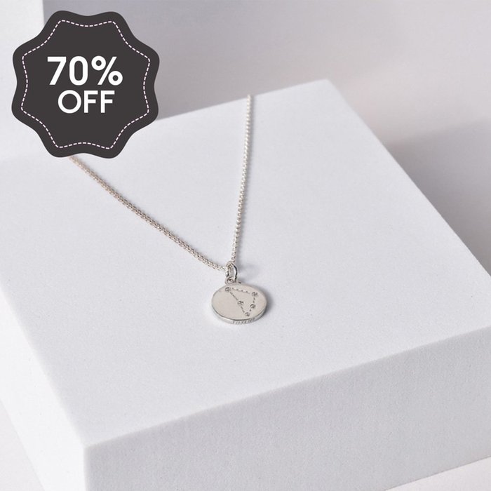 'Capricorn' Zodiac Silver Necklace