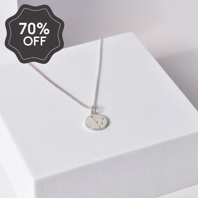 'Capricorn' Zodiac Silver Necklace