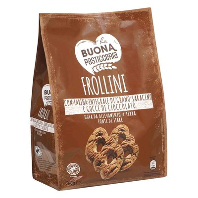 Immagine di Frollini con farina integrale di grano saraceno e gocce di cioccolato