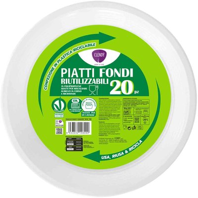 Immagine di Piatti piani, fondi, dessert riutilizzabili