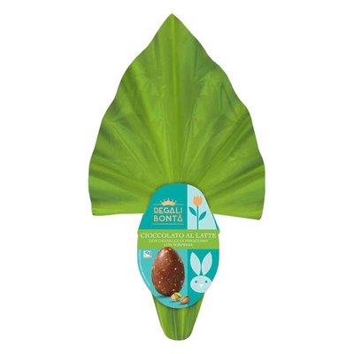 Immagine di Uovo di cioccolato al latte con granella di pistacchio