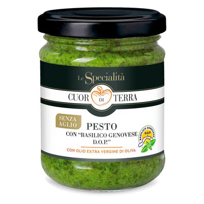 Image of Pesto con basilico genovese dop con aglio senza aglio