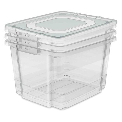 Immagine di Set 3 scatole 24L con coperchio