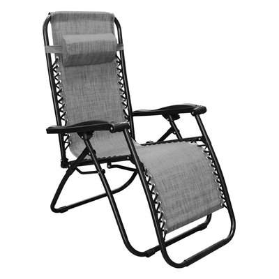 Immagine di Sdraio pieghevole e recrinabile grigio