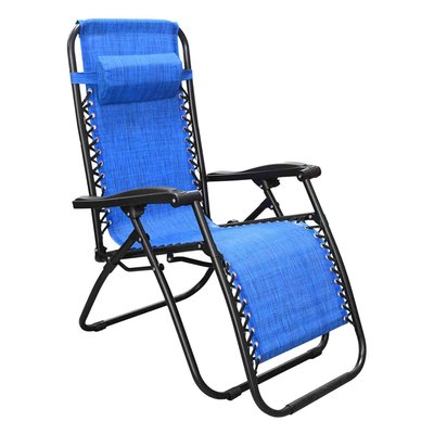 Immagine di Sdraio pieghevole e recrinabile blu