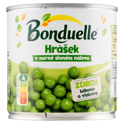 Obrázek Bonduelle Hrášek v mírně slaném nálevu 400g