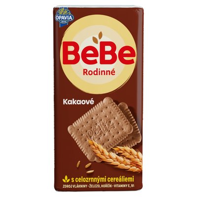 Obrázek Opavia Sušenky Bebe Rodinné Kakaové Cereální 130g