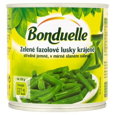 Obrázek Bonduelle Zelené fazolové lusky krájené 400g