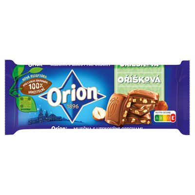 Obrázek ORION Mléčná čokoláda oříšková 90g