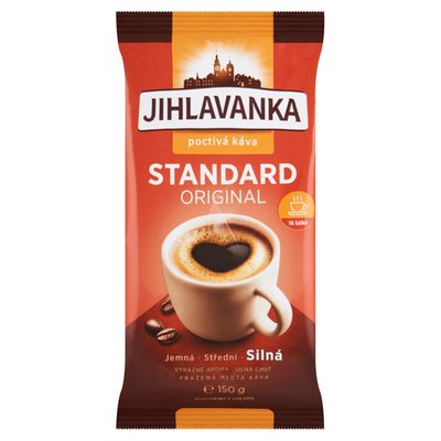 Obrázek Jihlavanka Standard original pražená mletá káva 150g