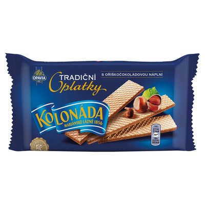 Obrázek Opavia Oplatky Kolonáda Oříškočokoládové 140g