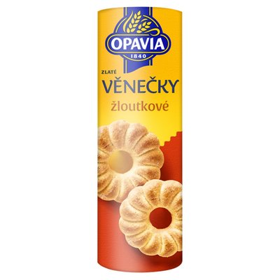Obrázek Opavia sušenky Zlaté Věnečky žloutkové 150g