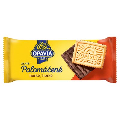 Obrázek Opavia sušenky Zlaté Polomáčené hořké 100g