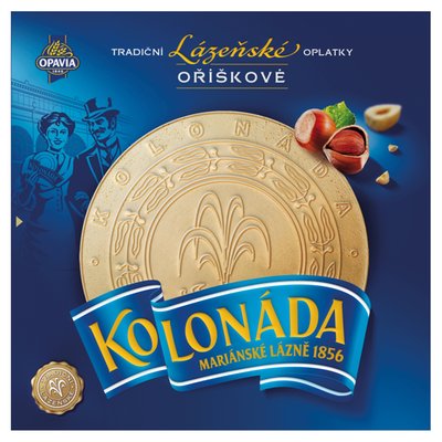 Obrázek Opavia lázeňské oplatky Kolonáda lískooříškové 175g