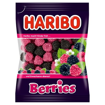 Obrázek Haribo Berries želé s příchutí malina a ostružina 100g