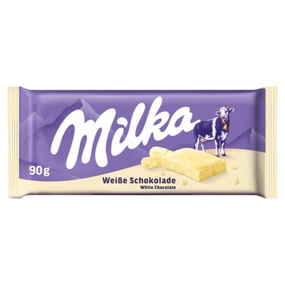 Obrázek Milka White bílá čokoláda z alpského mléka 90 g