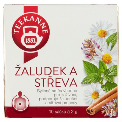 Obrázek Teekanne Žaludek a střeva bylinná směs 10 x 2,0g (20g)