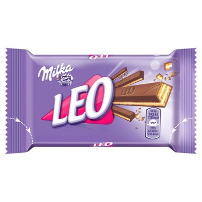 Obrázek Milka tyčinka Leo s oplatkami v mléčné čokoládě 33g