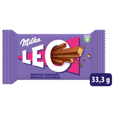 Obrázek Milka tyčinka Leo s oplatkami v mléčné čokoládě 33g
