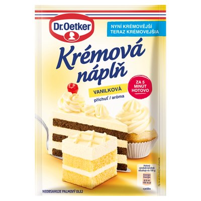 Obrázek Dr. Oetker Krémová náplň vanilka 65g