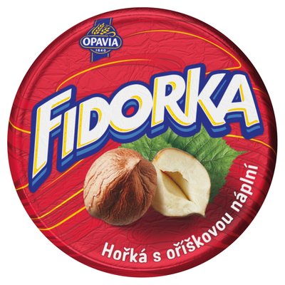Obrázek Opavia Fidorka Hořká S Oříškovou Náplní Červená 30g