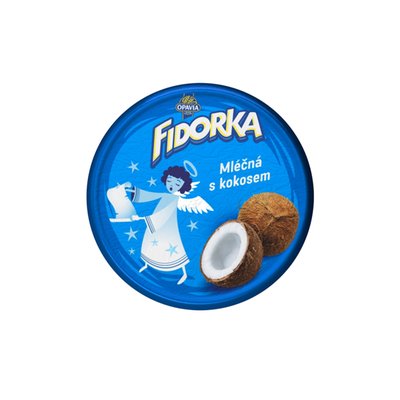 Obrázek Opavia Fidorka Mléčná s kokosem, modrá 30g