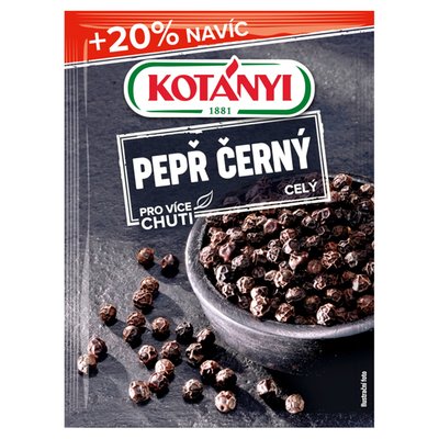 Obrázek Kotányi Pepř černý celý 20g