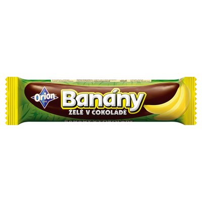 Obrázek ORION BANÁNY želé tyčinka v čokoládě 45g