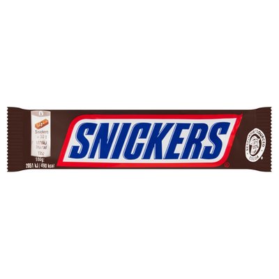 Obrázek Snickers Mléčná čokoláda plněná nugátem, karamelem a arašídy 50g