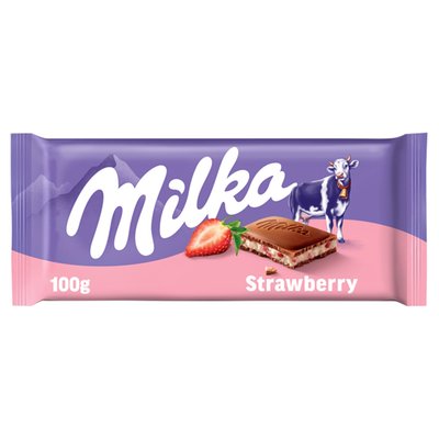Obrázek Milka čokoláda Jahodová mléčná 100g