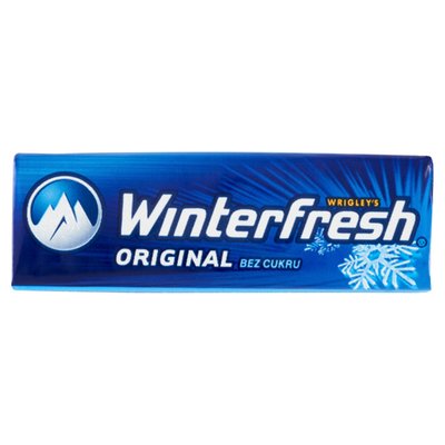 Obrázek Wrigley's Winterfresh Original žvýkačka bez cukru s mátovou a mentolovou příchutí 10 ks 14g