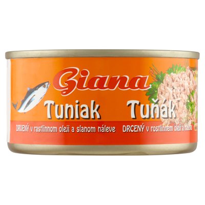 Obrázek Giana drcený tuňák v rostlinném oleji a nálevu 185g