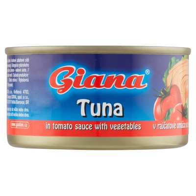 Obrázek Giana Tuňák v rajčatové omáčce se zeleninou 185g