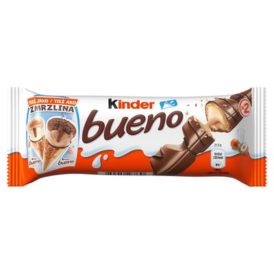 Obrázek Kinder Bueno Oplatka s čokoládovou polevou a mléčnou lískooříškovou náplní 2 x 21,5g