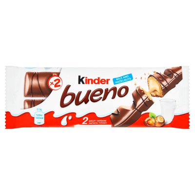 Obrázek Kinder Bueno Oplatka s čokoládovou polevou a mléčnou lískooříškovou náplní 2 x 21,5g