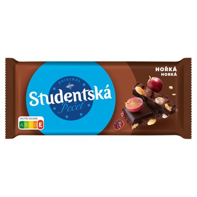 Obrázek ORION Studentská pečeť Hořká čokoláda s arašídy, rozinkami a želé 170g