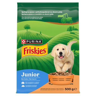 Obrázek Friskies Junior granule pro štěňata kuře, zelenina s mlékem 500g