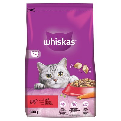 Obrázek Whiskas S chutným hovězím 300g