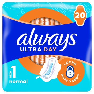 Obrázek Always Ultra Den Hygienické Vložky Normal (Velikost 1) Křidélka 20 ks