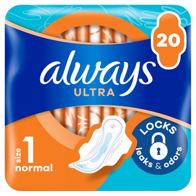 Obrázek Always Ultra Hygienické Vložky Normal (V1) S Křidélky 20 ks
