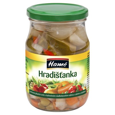Obrázek Hamé Hradišťanka pasterovaná pikantní směs v kořeněném sladkokyselém nálevu 330g
