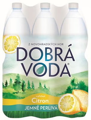 Obrázek Dobrá voda Jemně perlivá s příchutí citron 1,5l